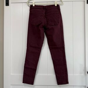 ✨ Gap Denim Burgundy Skinny Jeans Stretch Size 29 Regular ✨